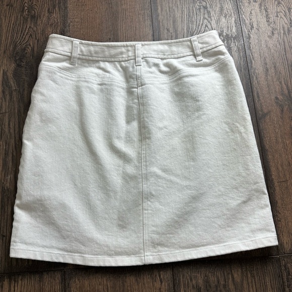 LOFT White Stretch Denim Pants - Picture 2 of 3